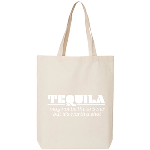 Tequila May Not Be The Answer Cotton Canvas Tote Bag