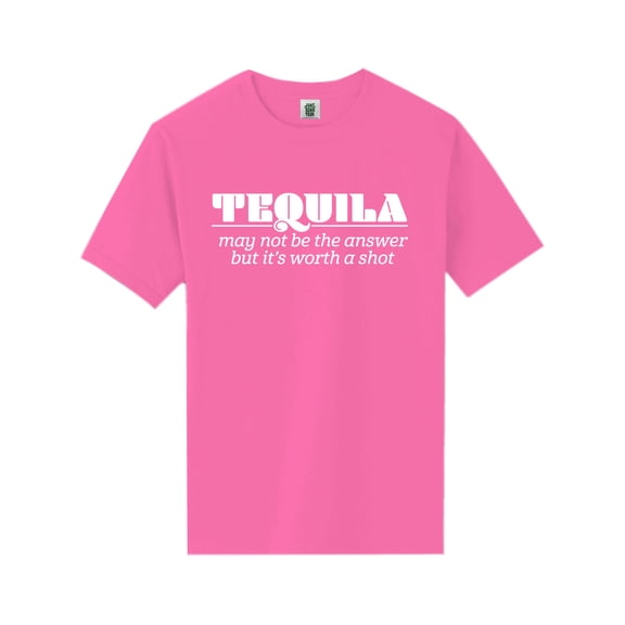 Tequila May Not Be The Answer Short Sleeve Neon Tee