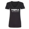 thumbnail image 1 of Tequila May Not Be The Answer Womens V-Neck Tee, 1 of 2