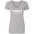 thumbnail image 1 of Tequila May Not Be The Answer Womens V-Neck Tee, 1 of 3