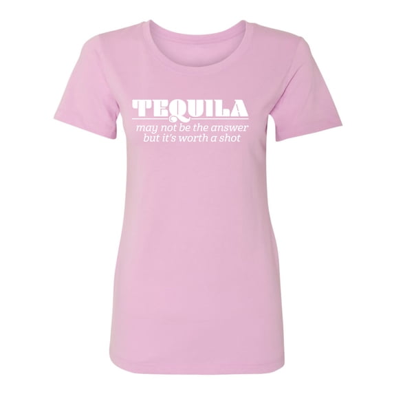 Tequila May Not Be The Answer Womens crewneck tee