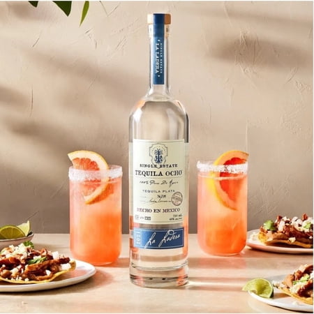 Tequila Ocho Plata Single Estate Corralillos Tequila, 750 ml Bottle, 40% ABV