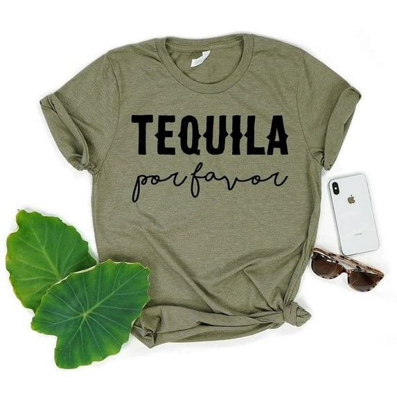 Tequila Por Favor Shirt, Fiesta Party Shirt, Tequila Lover T-Shirt, Mexican Theme Bachelorette Tee, Drinking Shirt
