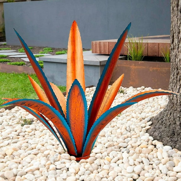 Tequila Rustic Sculpture - DIY Metal Agave Plant Figurines for Outdoor Patio Yard, Backyard Decor, Garden Ornaments Outdoor, Present for Mum/Women, Yard Stakes and Planters