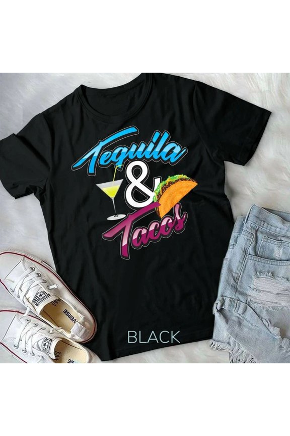 Tequila Tacos Shirt Cute Mexican Food Lovers Tee Gift Unisex Form T-Shirt