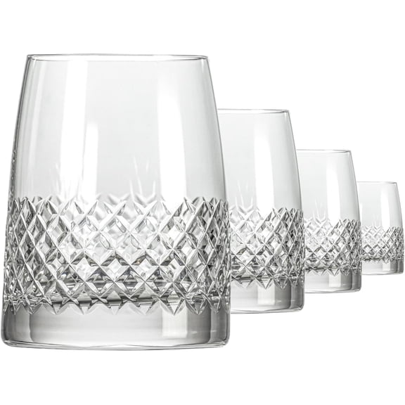 Tequila Tasting  | 5oz Tequila Taster | Lead-Free, -Wheel Engraved | Designed  engraved in the | Etched Crystal Taster or Large Shot  | Set of 4