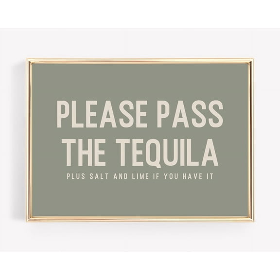 Tequila Wall Art Funny Bar Cart Decor Bar CWall Art Alcohol Print Bar Cart Accessories Wall Art Modern Wall Decor