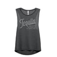 thumbnail image 1 of Tequila Worth The Shot Women's Fashion Sleeveless Muscle Workout Yoga Tank Top Charcoal Grey 2X-Large, 1 of 3