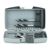 TerMight  5-Piece Double Flute Drill Bit Set for Wood 1/2" x 5", 5/8" x 5", 3/4" x 5", 7/8" x 5", 1" x 5"