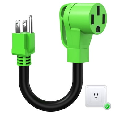 Tera Adapter Cord NEMA 5-15P to 14-50R: for All Level 1 EV Tesla (Not for RV) Heavy Duty 50A to 15A