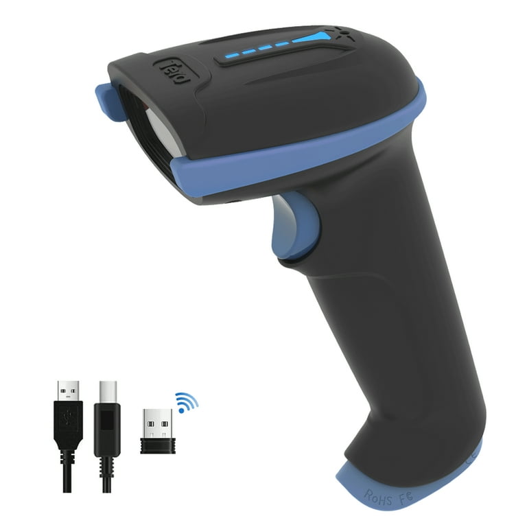 Tera Barcode Scanner Wireless and Wired with Battery Level 