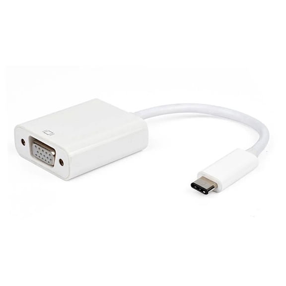Tera Grand USB 3.1 Type C Male to VGA Female Adapter, White