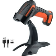 Tera Pro Industrial Wireless Barcode Scanner 2D QR 1D 2500mAh Drop Resistant Model 8100 Orange