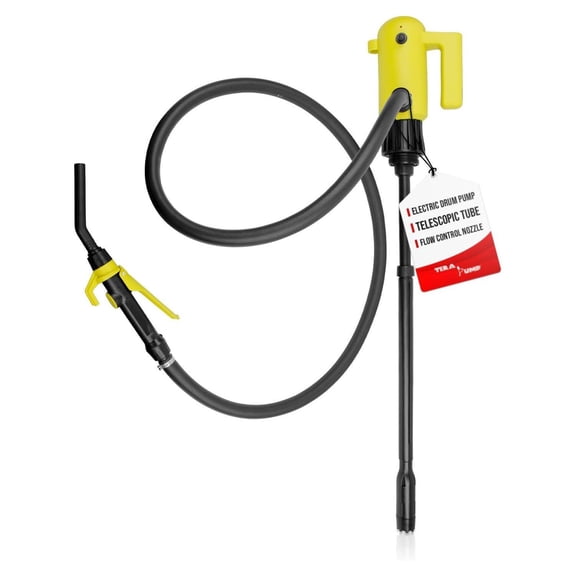 Tera Pump 20079 TREDRUME Telescopic Plugin Electric 4.2 GPM Drum Pump w Adapters