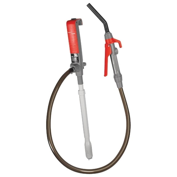 Tera Pump 5th Gen TRFA01 Fuel Transfer Pump with Overfill Protection (2.7 GPM) Universal Gas Can Adapter, 39.4 inch Vinyl Hose, Liquid Transfer Pump