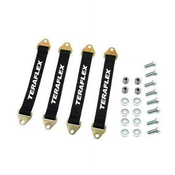 TeraFlex 4853100 JK Front and Rear Limit Strap Kit with Mounting Hardware