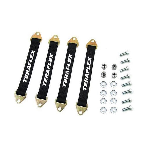 TeraFlex 4853100 JK Front and Rear Limit Strap Kit with Mounting Hardware