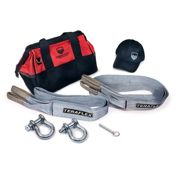 TeraFlex 5028995 Recovery Kit (with Tool Bag, Straps, D-Rings, Air Deflator, Hat)