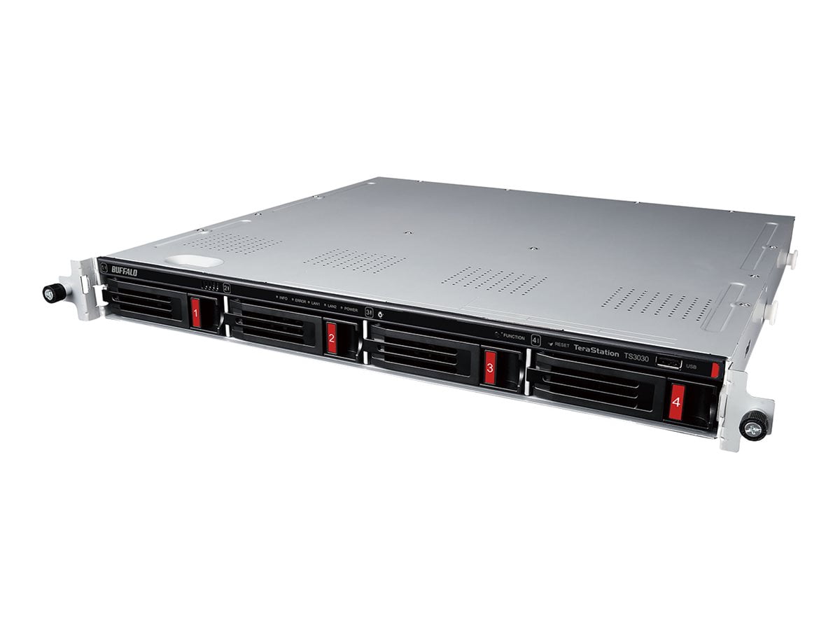 BUFFALO TeraStation 3430RN Partially-populated 2-Bay Rackmount NAS 8TB [2x4TB] HDD Included 2.5GBE iSCSI TAA Compliant (ts3430rn0802)