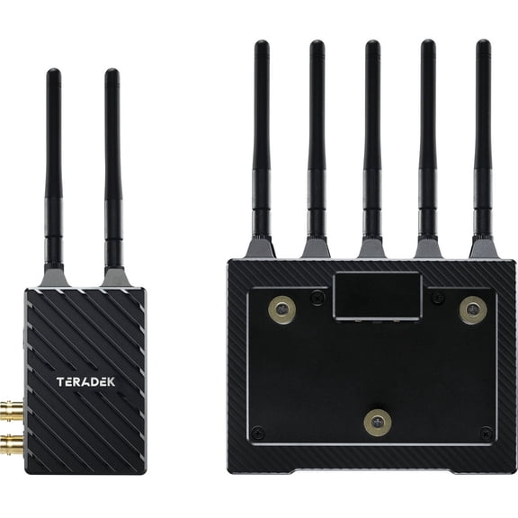 Teradek Bolt 4K LT 3G-SDI Transmitter and 12G-SDI Receiver Deluxe Kit, 1500' Range, Gold Mount