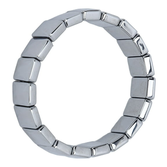 Terahertz Bracelet, Energy Stone Bracelet Birthday Gift Fatigue Relief Faceted Rectangle Safe  For Men For Work Dating