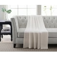 thumbnail image 1 of Teramo Chenille Throw White, 1 of 4