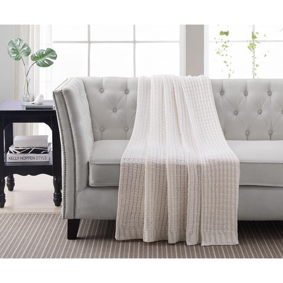 Teramo Chenille Throw White