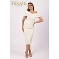 thumbnail image 1 of Terani Couture 232C1136 Fitted Bodycon Short Formal Cocktail Dress Light Gold 20, 1 of 1