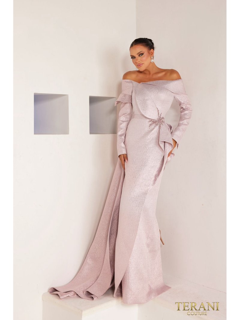 slim fit dress slacks Size 4 Lore 2PZH03 Rose Gold Mother of Bride Dress – Bridal Sense main image 0