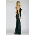 thumbnail image 1 of Women's Terani Couture Strapless Low Back Prom 2026 Gown 231p0030 Emerald Green 0, 1 of 1