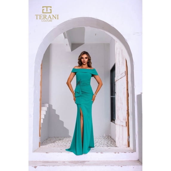 Terani Couture 251m4444 Romantic Allure Royal Blue 14