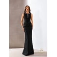 thumbnail image 1 of Terani Couture 252e5119 Metallic Glamour Long evening elegant Gown Black 16, 1 of 1