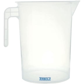 Terbold 5 Liter (5000ml) Clear Plastic Graduated Measuring and Mixing Pitcher (Pack of 3)