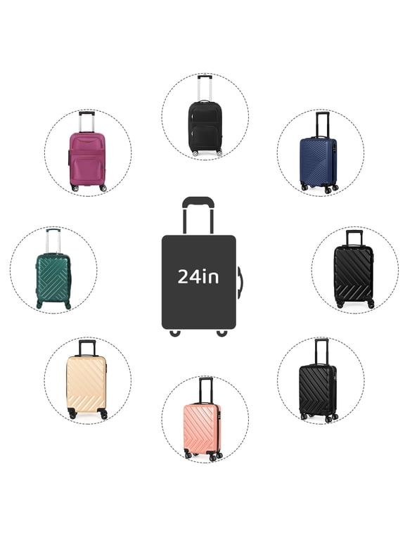 24” Unisex Hardside Spinner Luggage Set