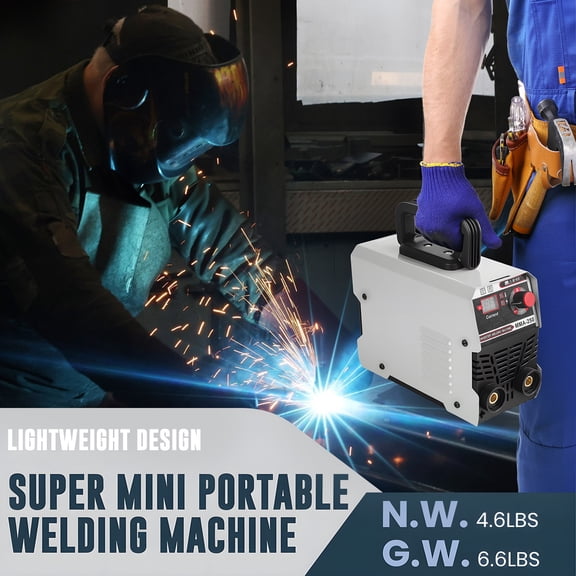 Tereitr MMA-250 IGBT Inverter Stick Welder, 220V Mini Electric Welding Machine with Hot Start Arc Force Anti-Stick, ARC Welder for 1/16"-1/8" Rods