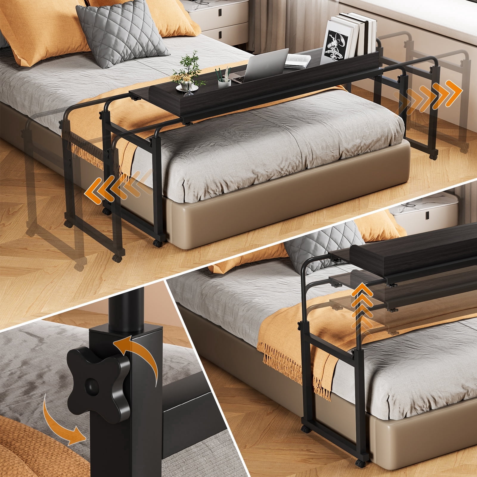 Tereitr Over the Bed Laptop Desk With Raised Baffle For Within 210CM 82 tereitr-over-the-bed-laptop-desk-with-raised-baffle-for-within-210cm-82