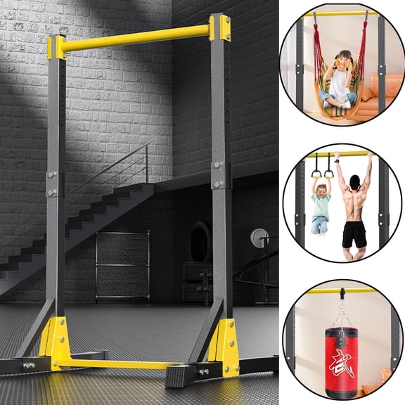 Tereitr Pull Up Bar Station, Free Standing Pull Up Stand with 11 Height Adjustments, 400 lbs Capacity, Multi-Functional Home Gym Equipment for Strength Training