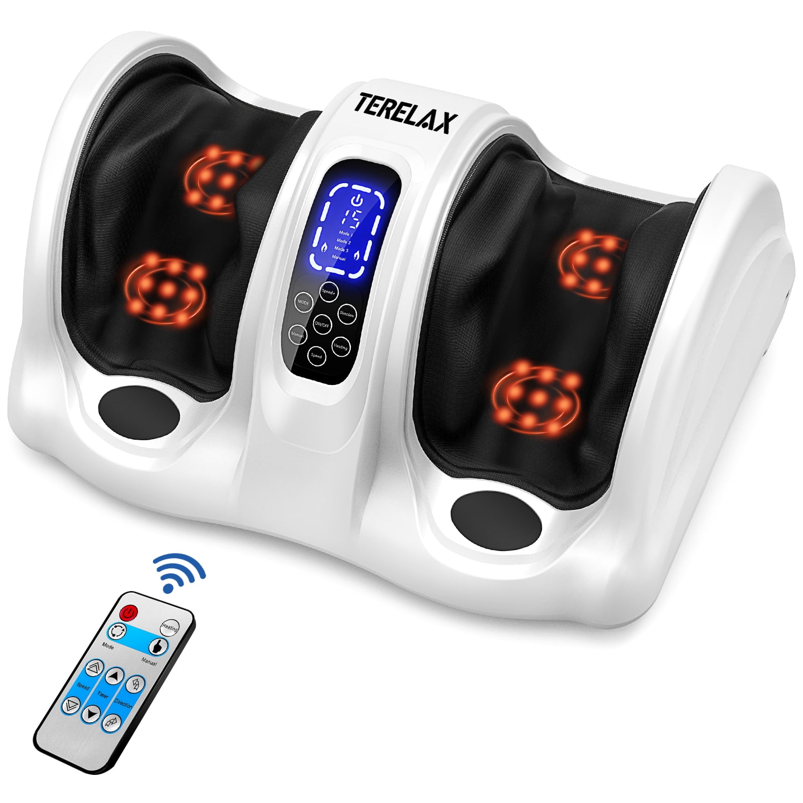 Terelax Deep Kneading Rolling Shiatsu Foot and Calf Massager