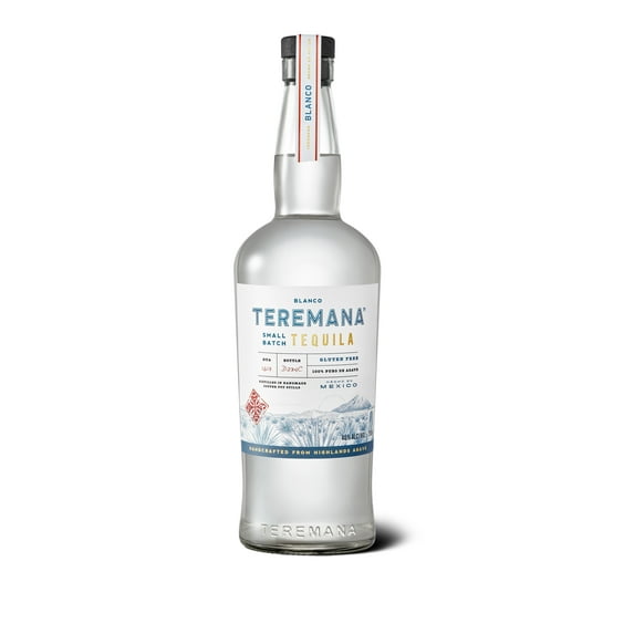 Teremana Blanco Tequila, 750 ml Single Glass Bottle, 40% ABV
