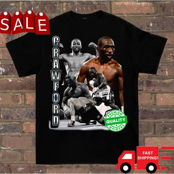 Terence Crawford Collection Boxing Shirt Black Unisex S-5XL IM0894