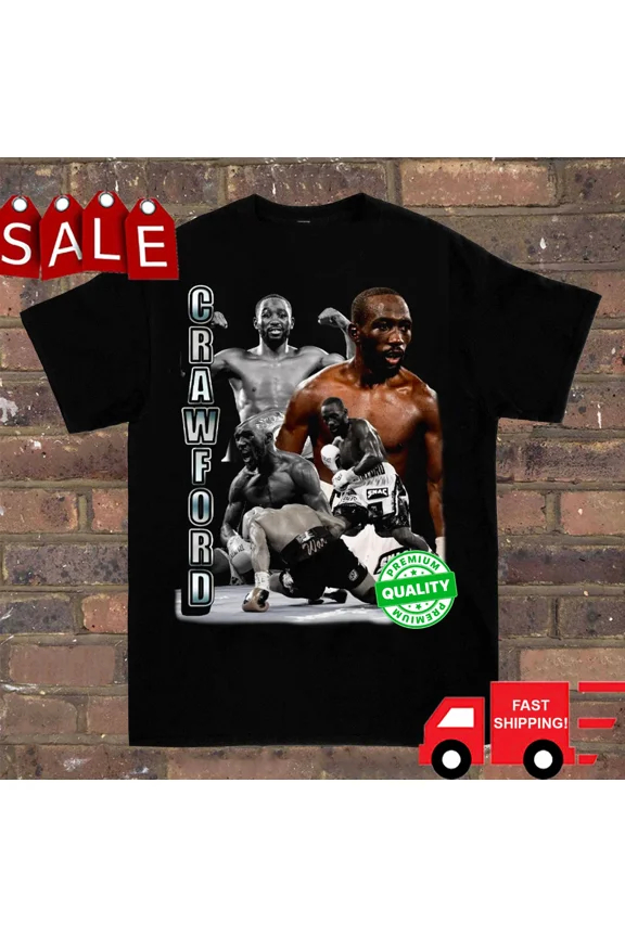 Terence Crawford Collection Boxing Shirt Black Unisex S-5XL IM0894
