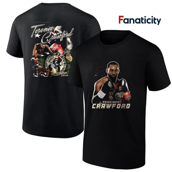 Terence Crawford undisputed champion graphic vintage shirt,Black Color,Size M