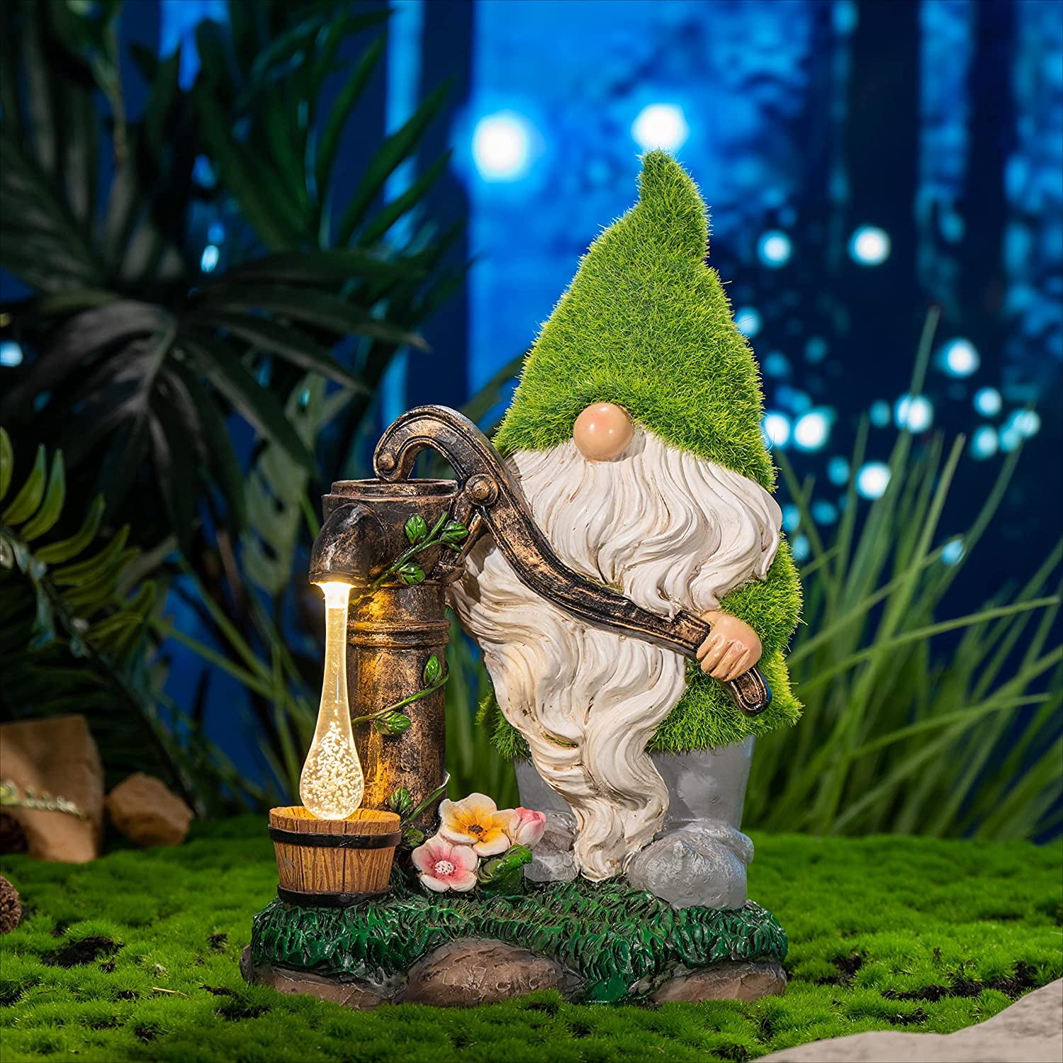 Teresas Collections Solar Large Garden Gnome Statue France Ubuy
