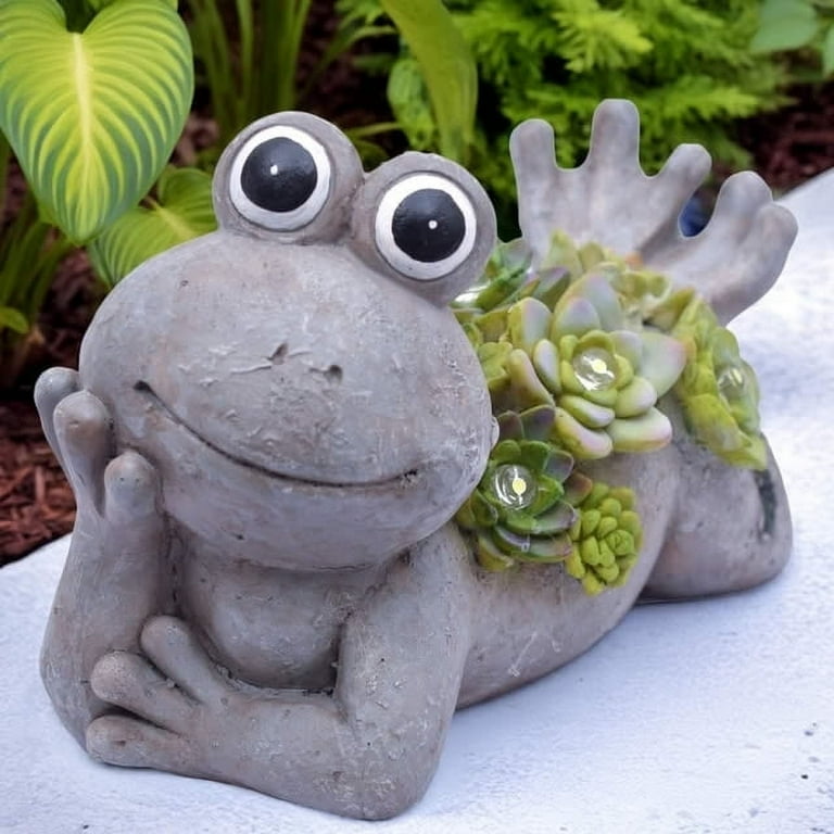 Solar Light Frog Garden Statue/Figurine Solar Light Frog Garden Statue/Figurine