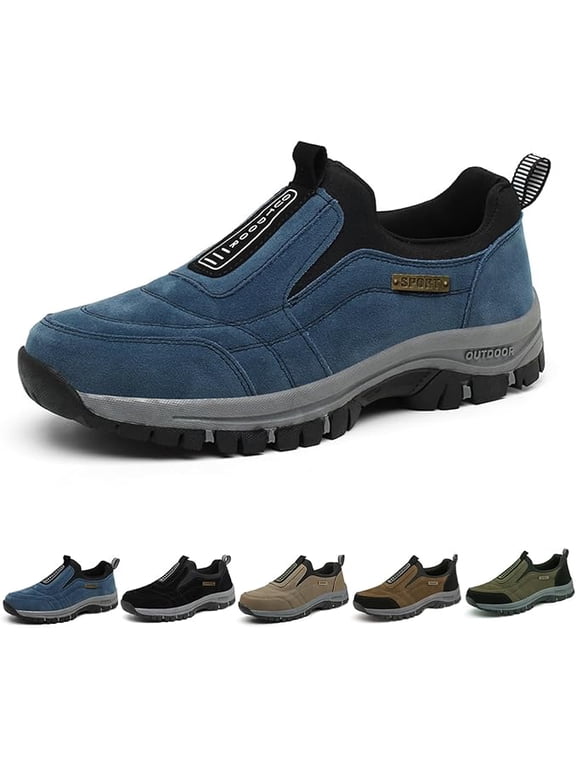 Teresad Shoes Men Comfortable Waterproof Orthopedic Walking Hiking Shoes