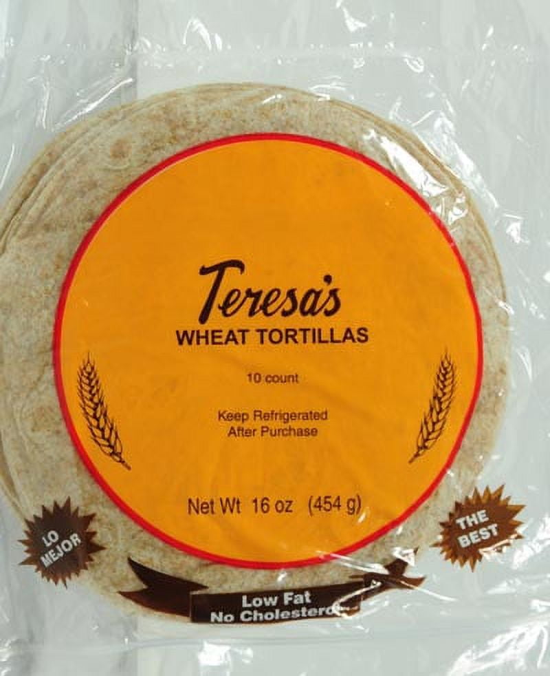 Teresas Bakery 100 Whole Wheat Tortillas