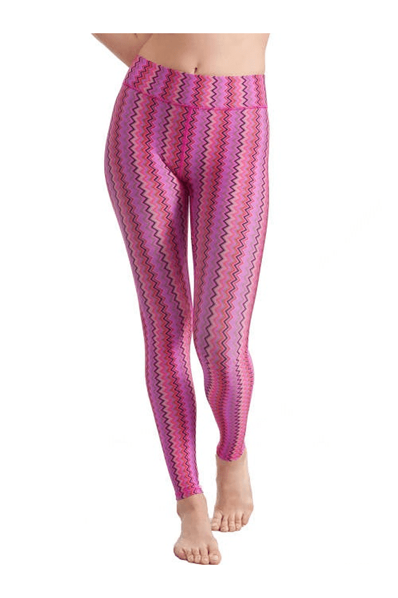 MAGENTA Zig Zag Duoknit Legging, US X-Small