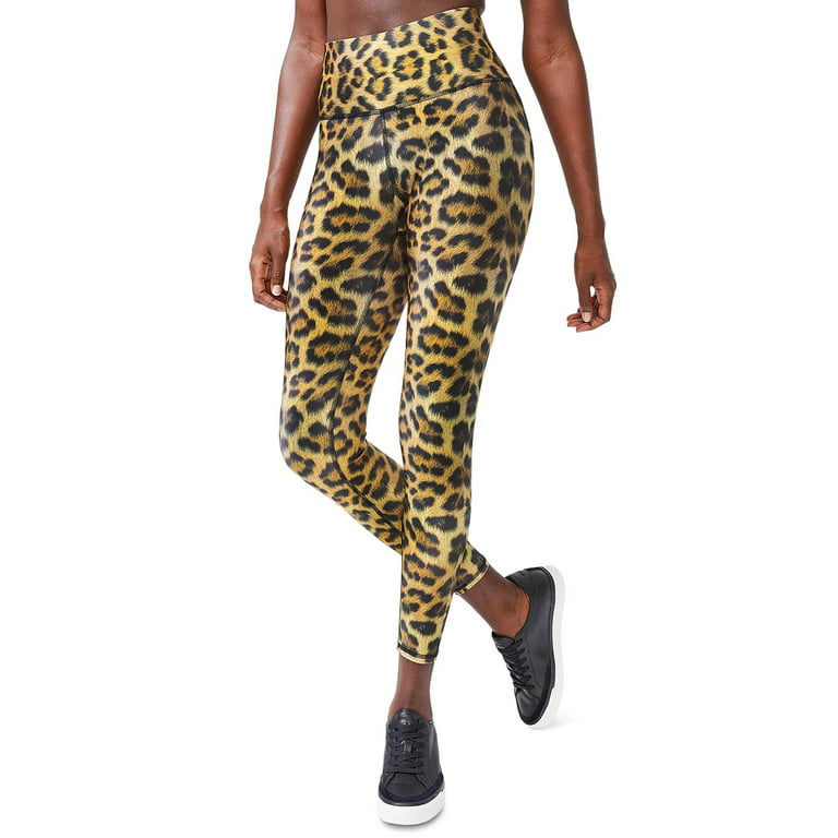 Terez Women's Leopard Goals High-Shine Leggings, leopard goals, XS