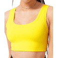 thumbnail image 1 of Terez womens  TLC Sports Bra, M, Yellow, 1 of 4