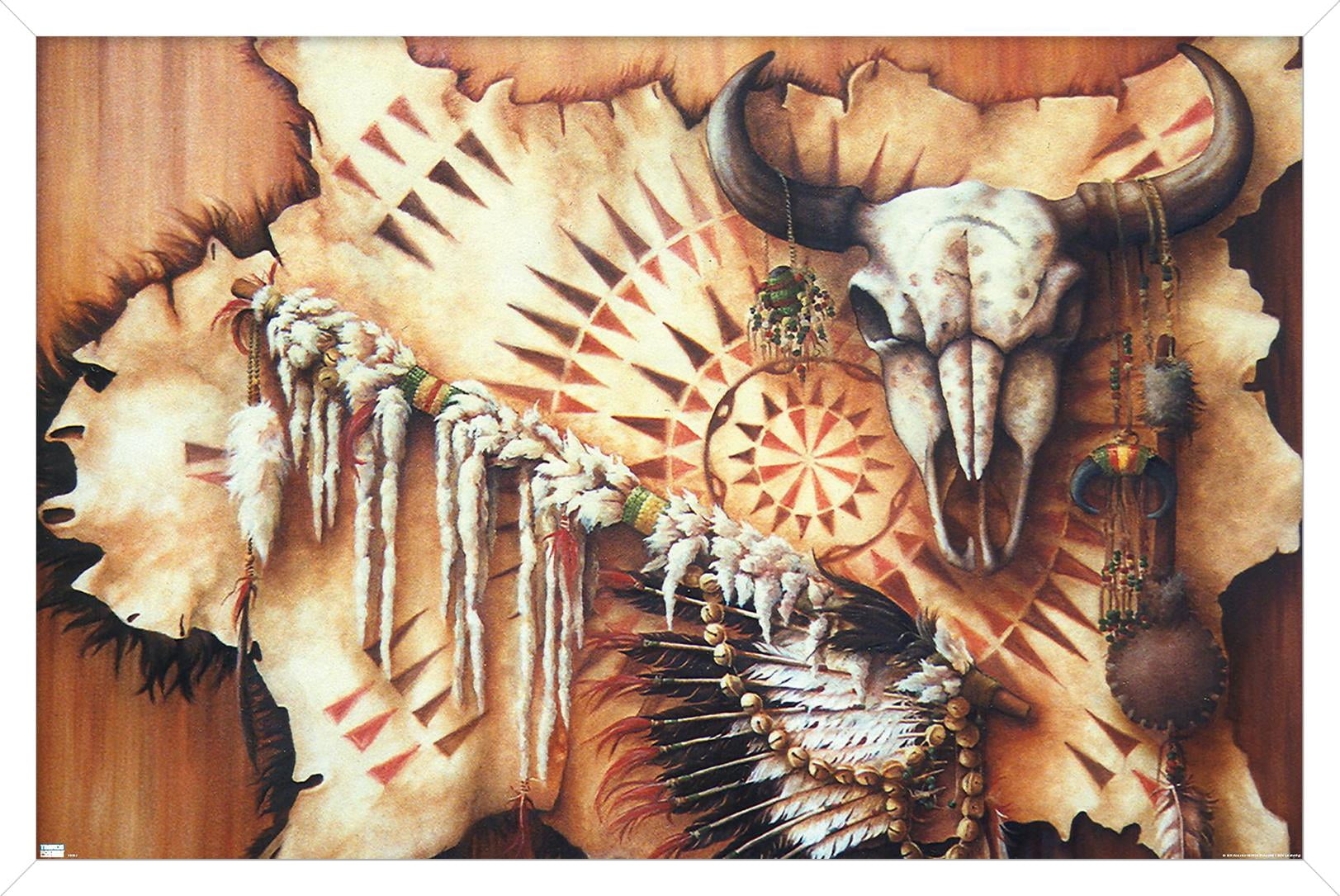 Teri Rosario - Plains Medicine Wall Poster, 14.725" x 22.375", Framed